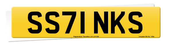 Registration number SS71 NKS